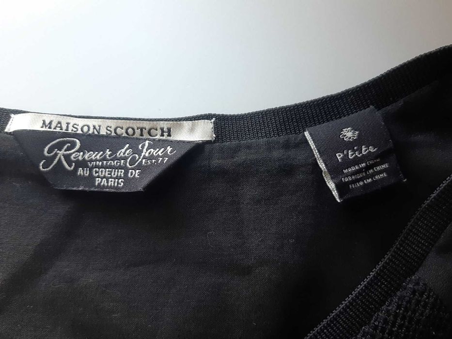 Czarna, alternatywna sukienka, Maison Scotch, r. XS/S