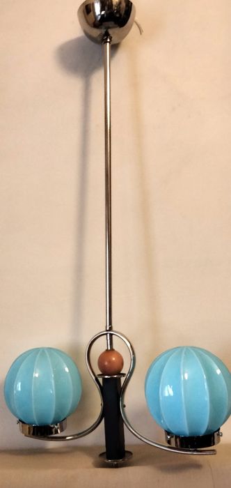 Candeeiro de teto globos Arte Deco
