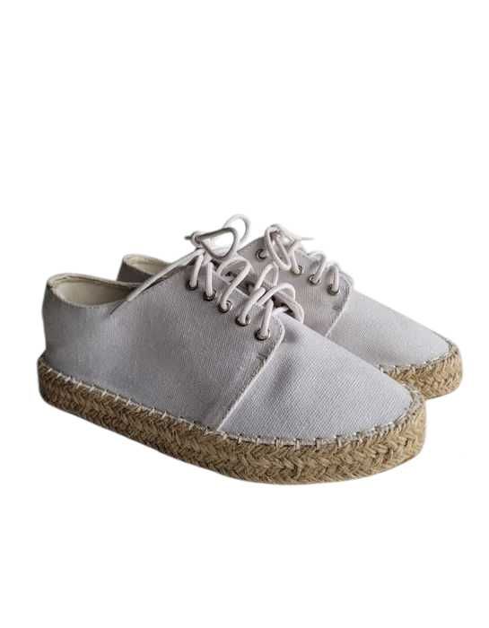 Białe trampki espadryle słoma buty 36 wkł. 22 cm Truffle Collection
