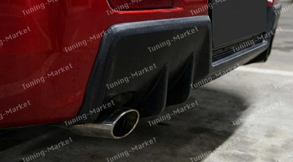 Накладка Диффузор Evolution на задний бампер Mitsubishi Lancer X