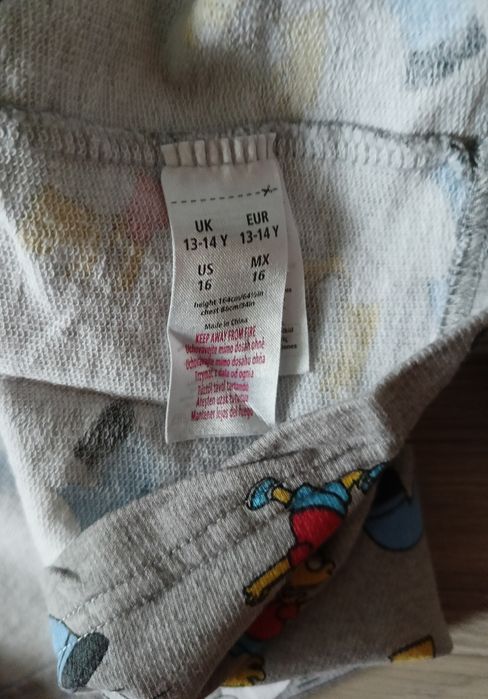 Simpsons Simpsonowie Bart i Homer koszula z długim rękawem  158-164cm