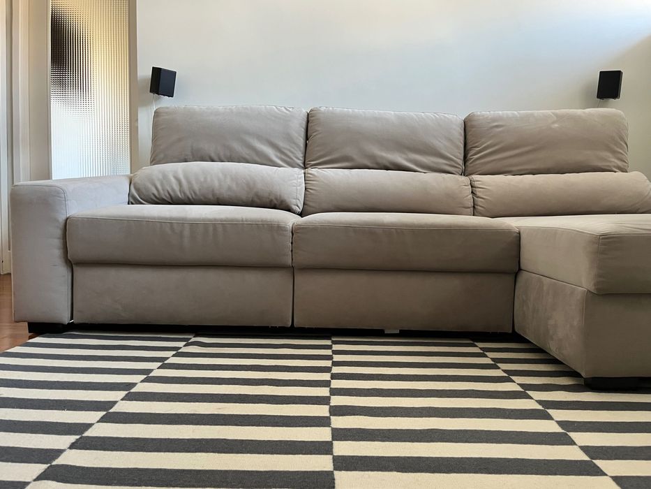 Sofa GATO PRETO Rufallo chaise-longue reversivel 3 lugares