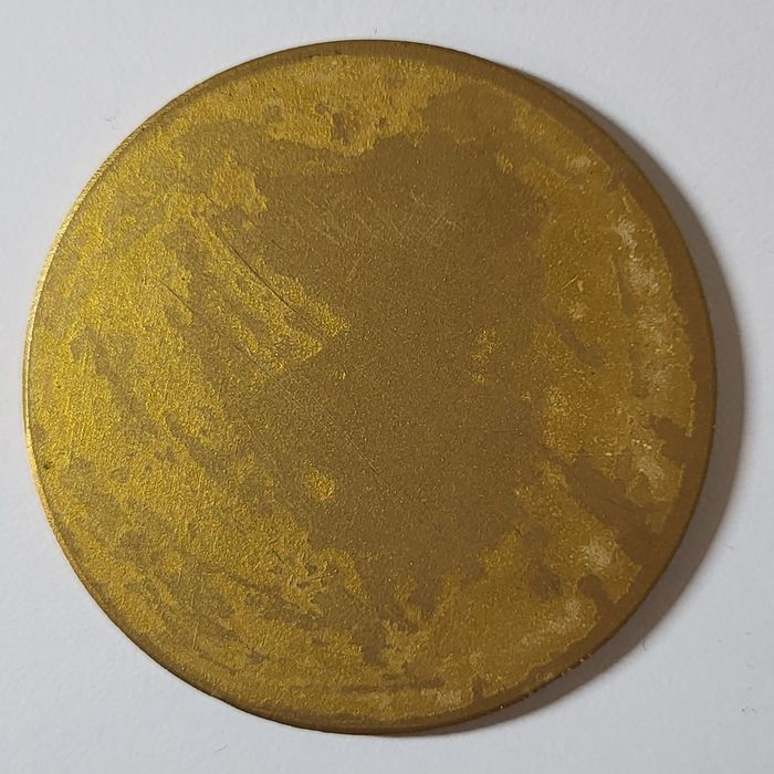 Metalowy Medal Przycisk Fajki R.F.K. eV Trafika stary
