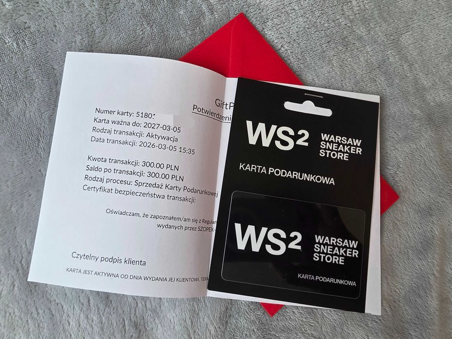 karta prezentowa WARSAW SNEAKER STORE