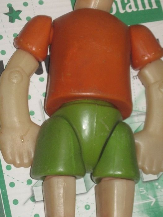 большой пластмассовый Буратино на резинках= 55см.Харьков(Салют)