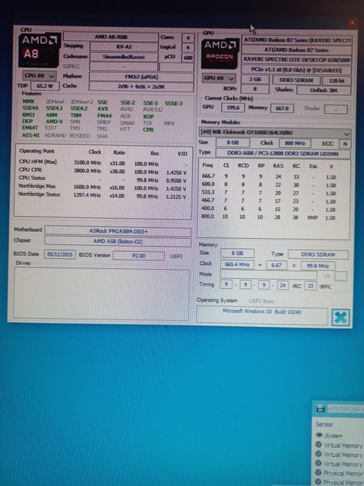 ПК комп'ютер ігровий Системний блок на базі AMD A8-7600
