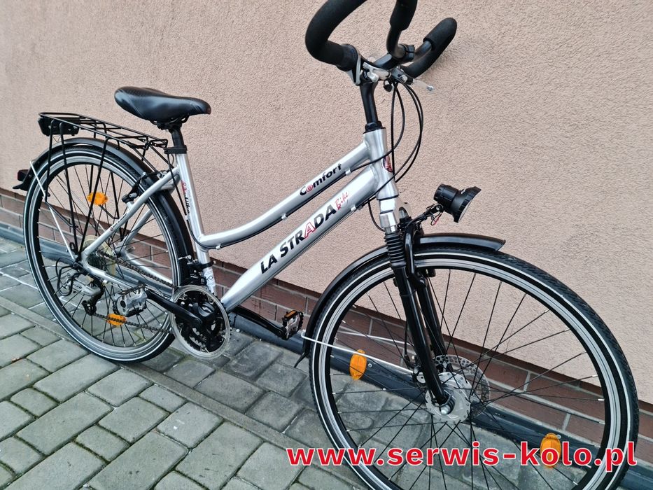 Rower damski damka trekkingowa LASTRADA koła 28  SHIMANO DEORE alu