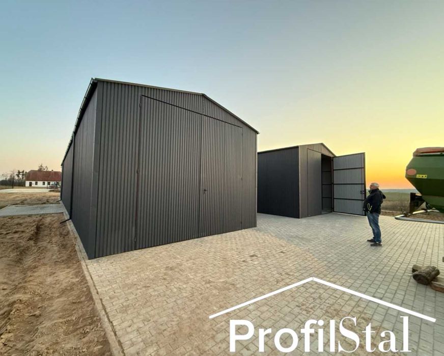 Hala hale blaszane garaz garaze 6x25,6x20,6x15,6x10