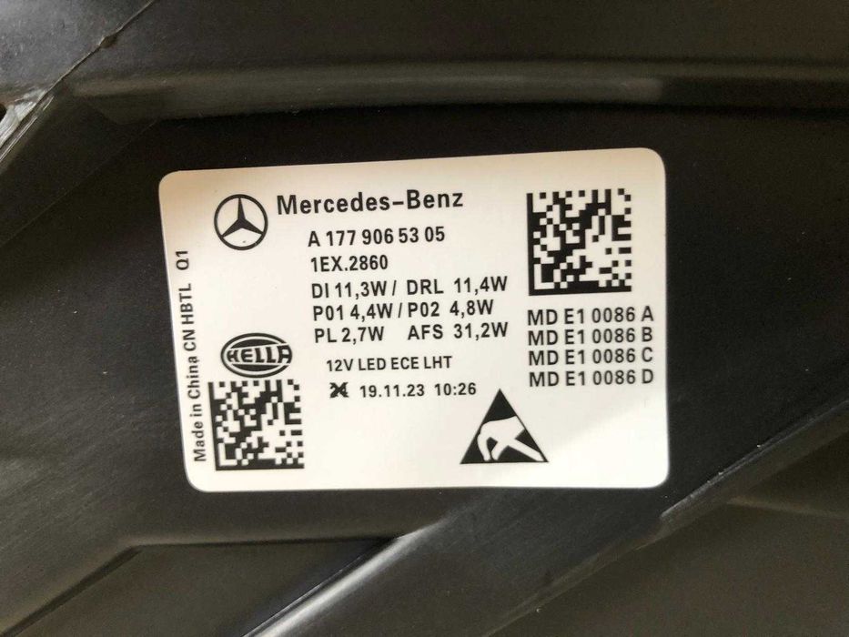 Farol / ótica Mercedes benz Classe A W177 - Esquerdo - Original LED