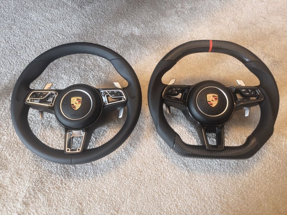 Volante Porsche 911 991 PDK Pele Perfurada Carbono Airbag