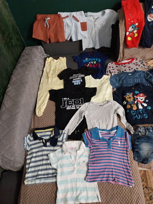 Bardzo duży zestaw ubrań 80-86