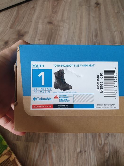 Черевики/Снігоходи Culumbia Youth Bugaboot Plus IV Omni-Heat