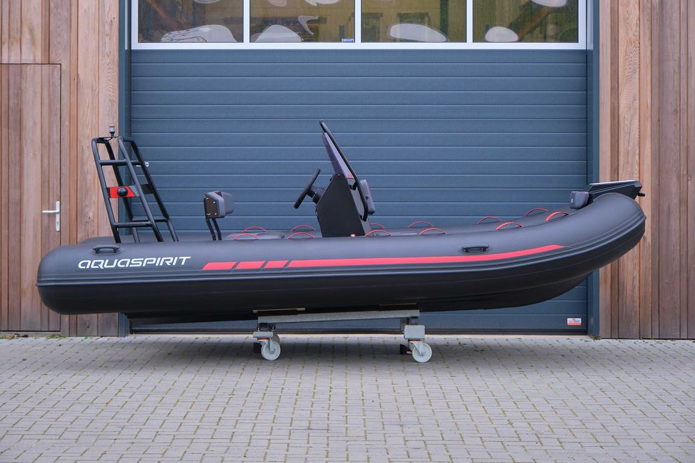 RIB Aluminium AquaSpirit S450 BLACK and RED