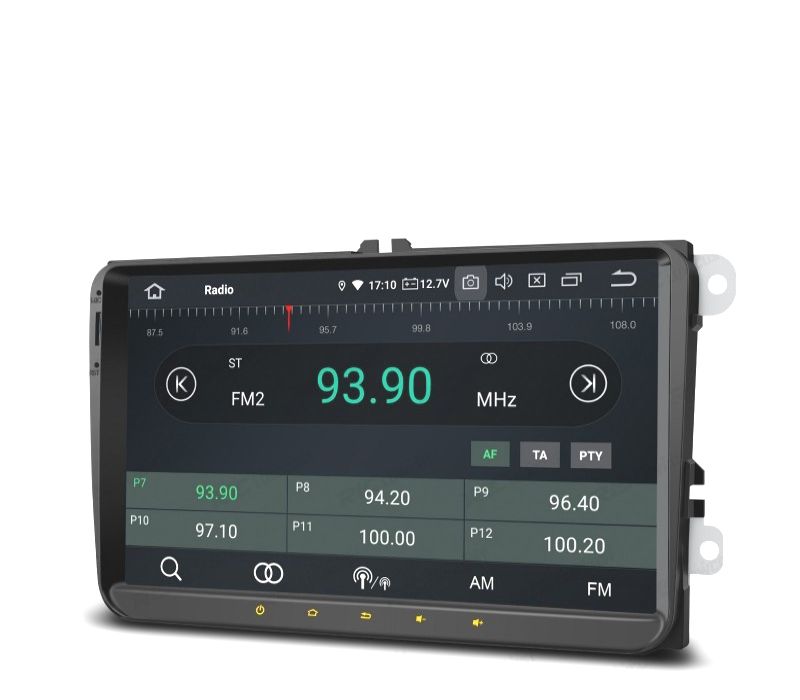 AUTO RADIO 2DIN GPS ANDROID 12 LCD TÁCTIL 9" VOLKSWAGEN VW PARA SEAT Y SKODA