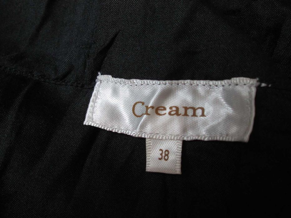Cream długa czarna rozkloszowana spódnica spódniczka złote cekiny 38 M