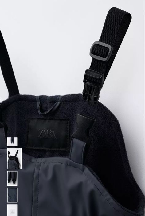Zara гумовий водостійкий комбінезон