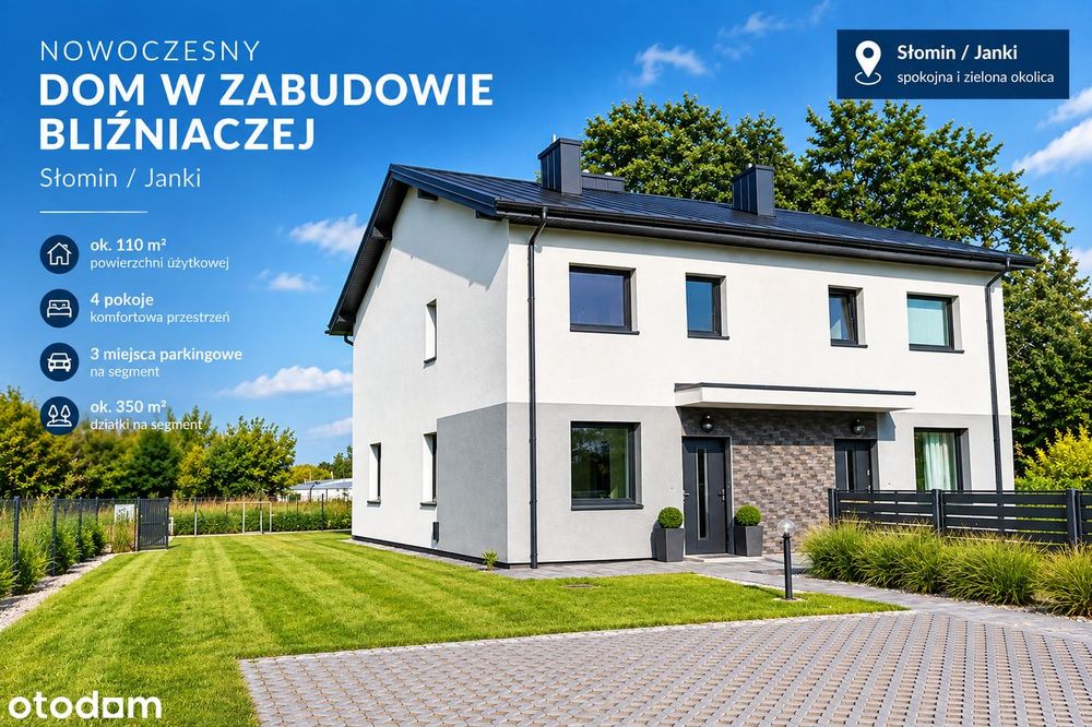 Na sprzedaż połowa bliźniaka w spokojnej okolicy