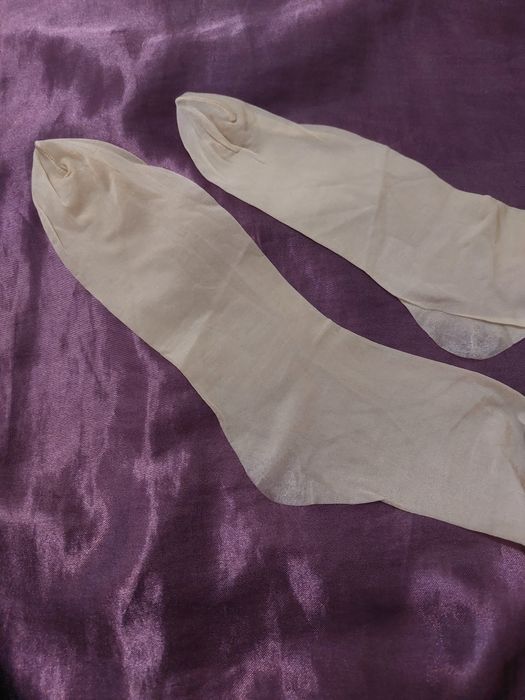 Rajstopy pończochy połysk cielisty