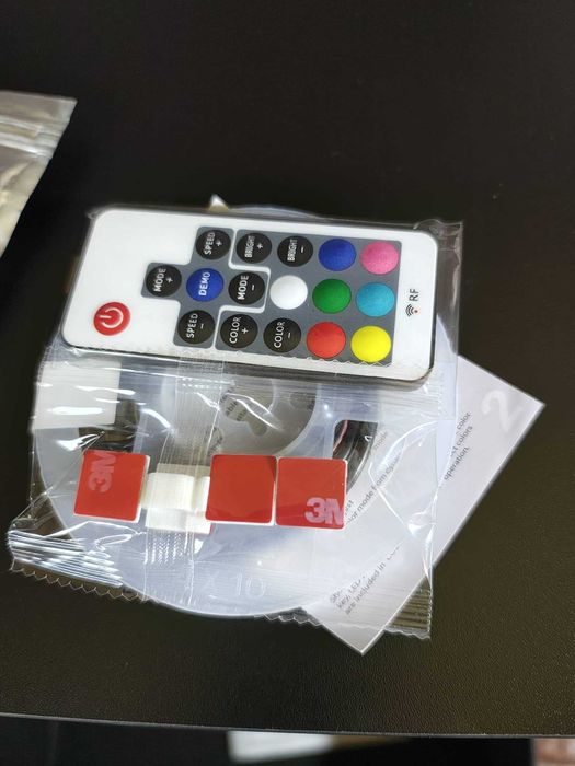 szafka nocna czarna listwa led + usb