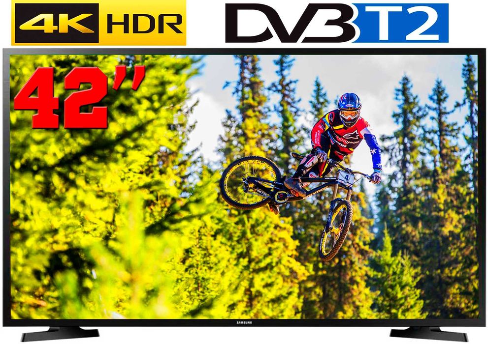 Телевизор Samsung Андроид 13‼️ UHD LED SMART TV Т2 42" дюйма Wifi 4К: 7 ...
