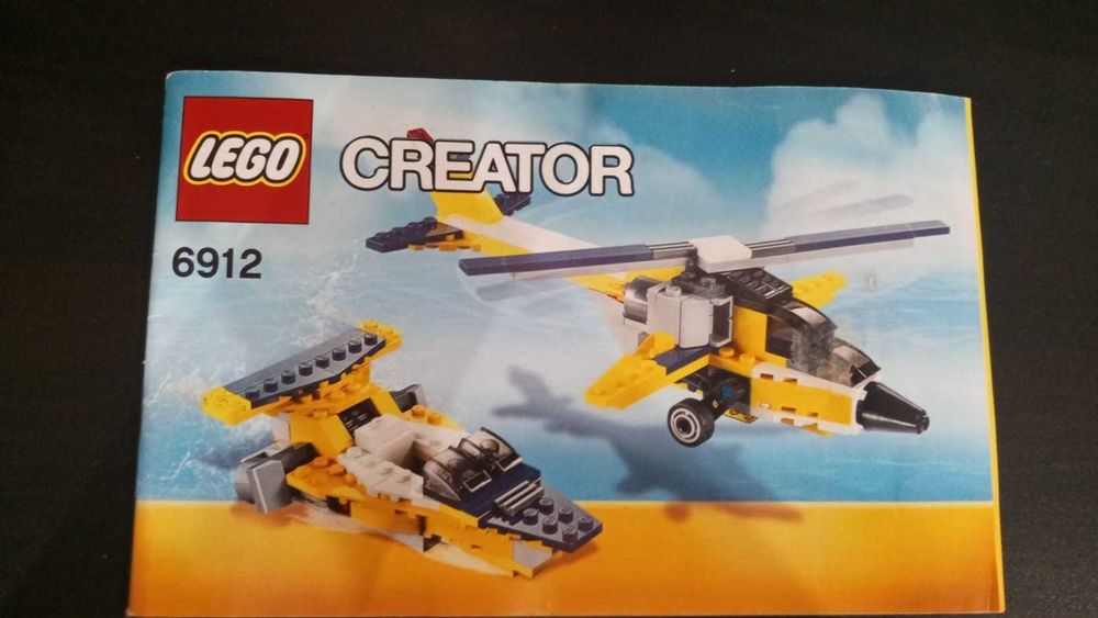 Lego creator 6912. samolot.  łódź.  helikopter, komplet + instrukcja