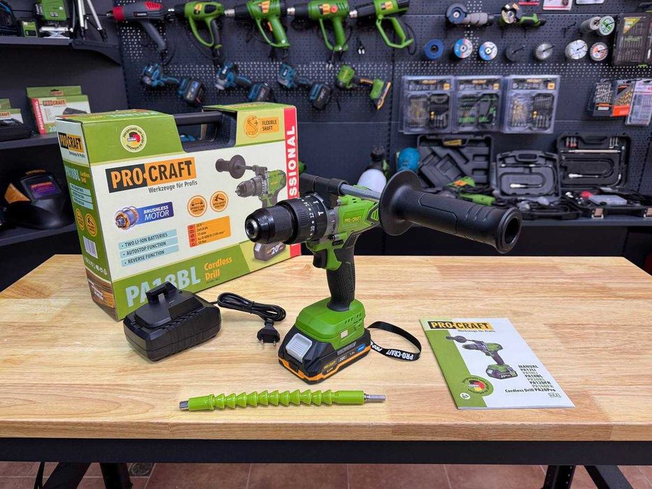 Шуруповерт Procraft + Зарядка та Акумулятором 1.5Ah  Дві швидкості