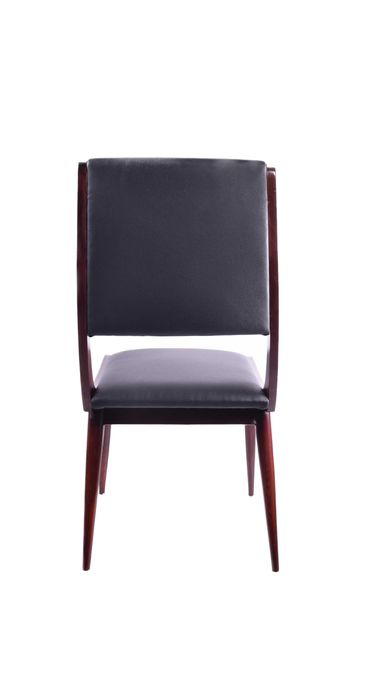 6 krzeseł w linii dynamicznej  Boomerang  włoski modernizm, lata 50/60