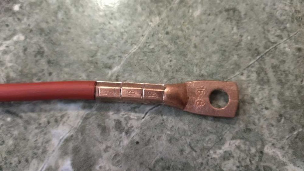 Кабель ПВ-3(10, 16, 25мм) з наконечниками для під'єднання АКБ, інв