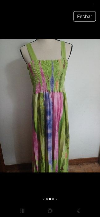 Vestido Colorido com Alças - Estilo e Conforto para o Seu Look