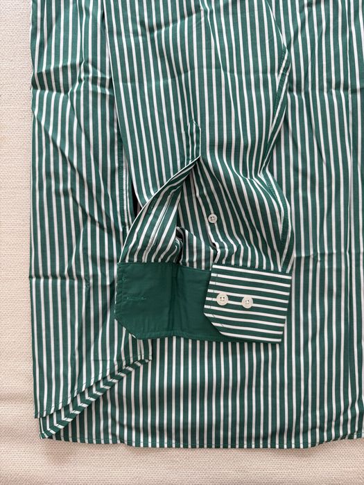 Camisa homem verde com riscas brancas - Forecast
