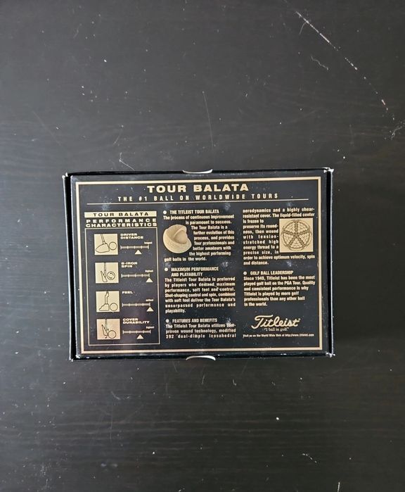 Piłeczki golfowe Titleist Tour Balata 100