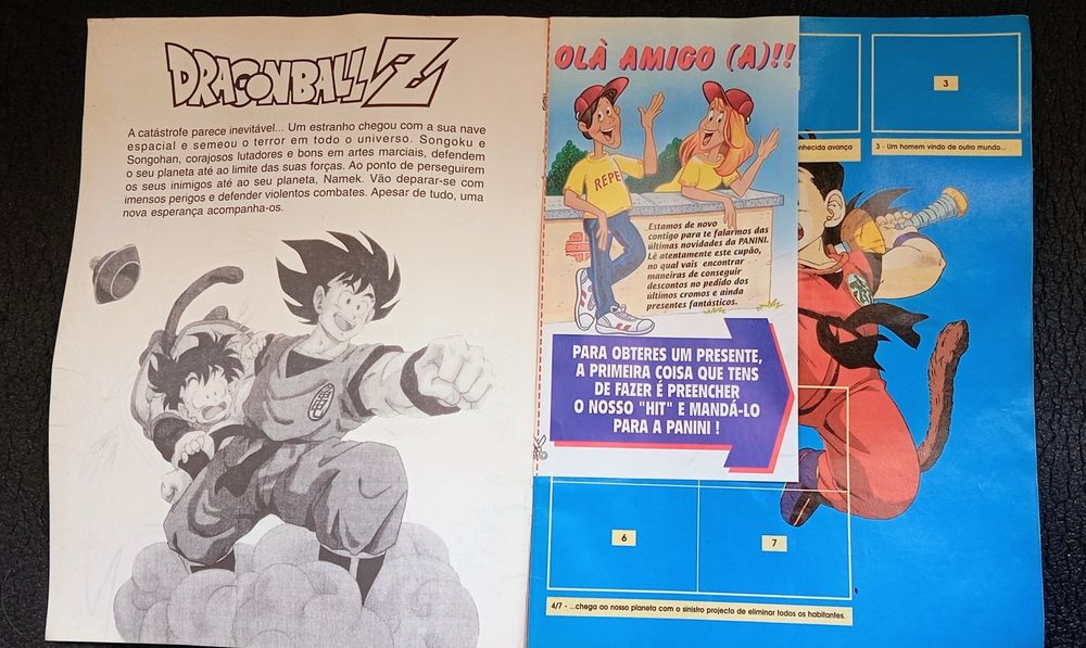 Caderneta nova  Dragon Ball Z Panini anos 90.