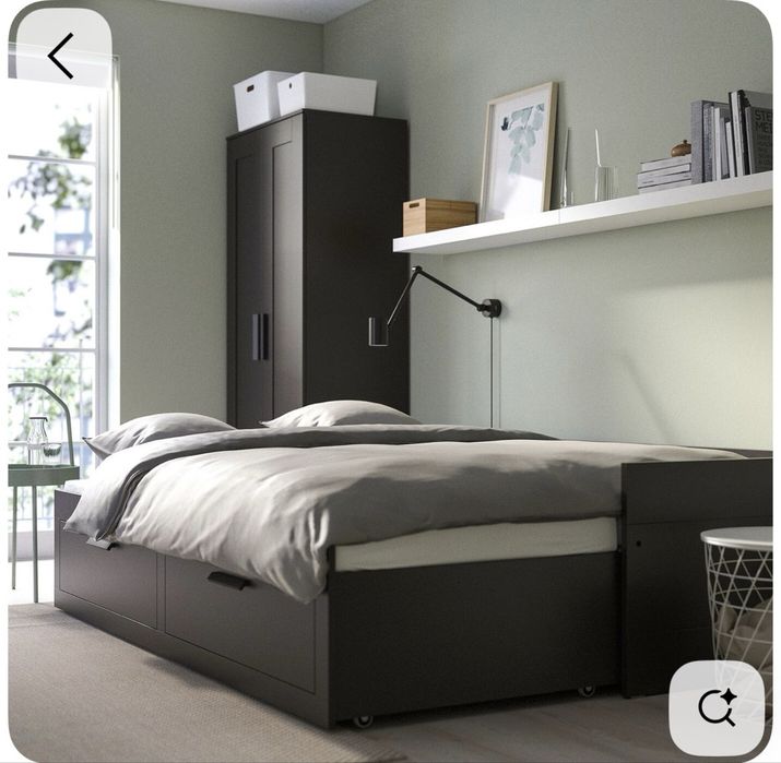 Cama individual dupla / sofá cama BRIMNES c/colchões