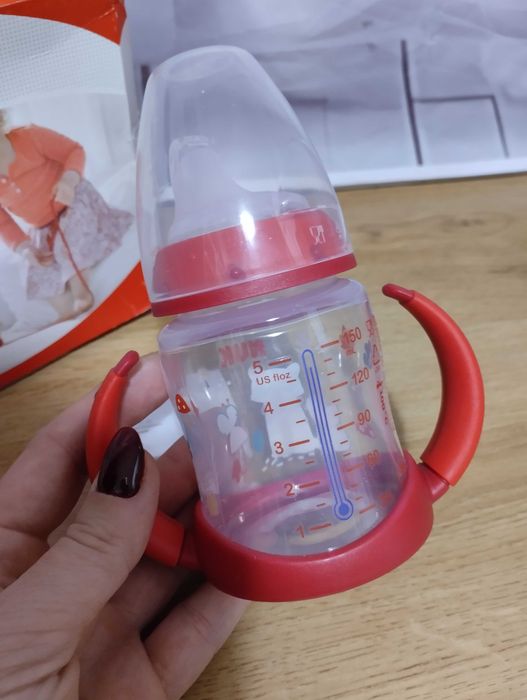 NUK First Butelka dla niemowląt 6-18 m 150ml niekapek