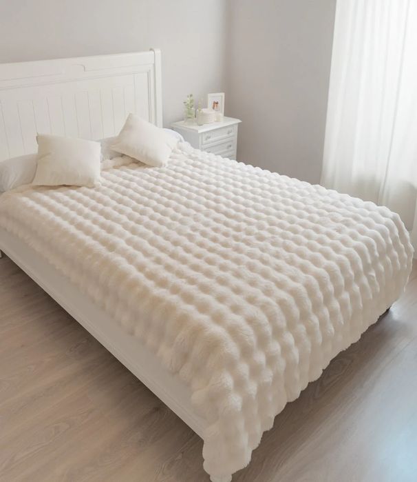 Manta Flamingueo Branca – Efeito Bubble