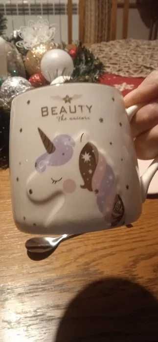 Kubek ceramiczny z jednorożcem