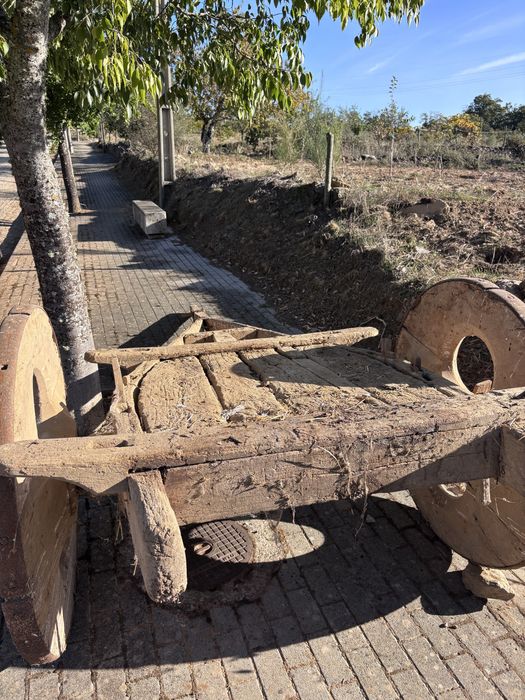 Carro de bois em madeira