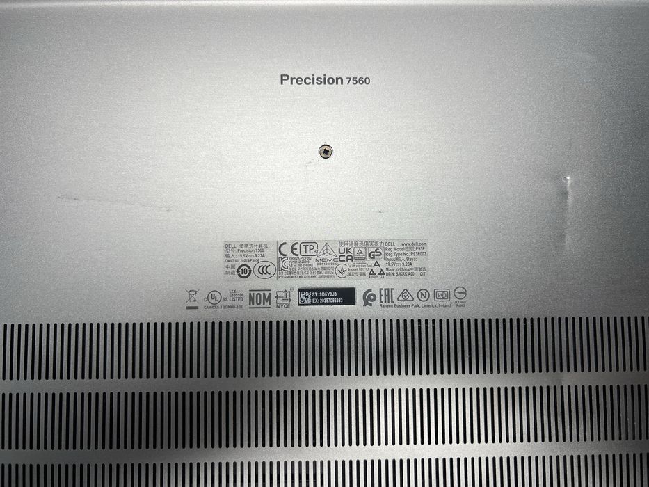 28 Ноутбук Dell Precision 7560 i7-11850H/16/512Gb/RTXA2000/15,6/60Hz