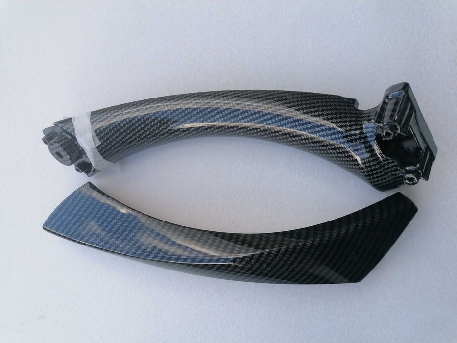 Par Puxadores de Porta Interior Bmw Fibra de Carbono