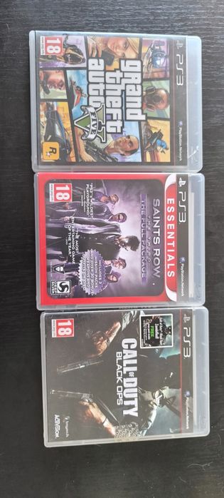 Saints row the third the full package/Call of duty black ops/Grand theft auto 5 PlayStation 3