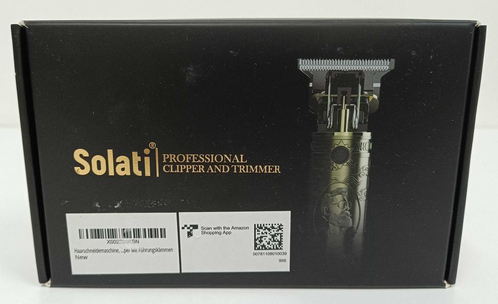 Bezprzewodowa maszynka do strzyżenia włosów i trymer do brody Solati
