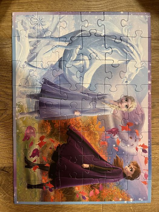 Puzzle 4w1 Anna I Elsa kraina lodu