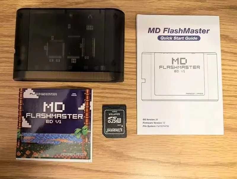 Cartucho 4000 em 1 Mega Everdrive V1 com Cartão TF 8GB para SEGA Mega Drive Genesis e Master System NOVO