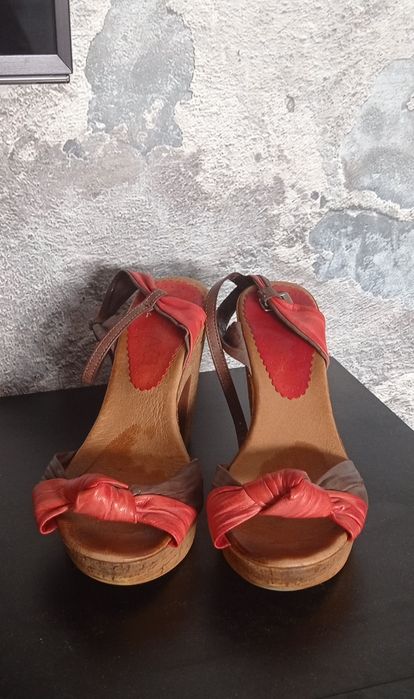 Sandały na lato Vanezia 37 38 na korku obcas