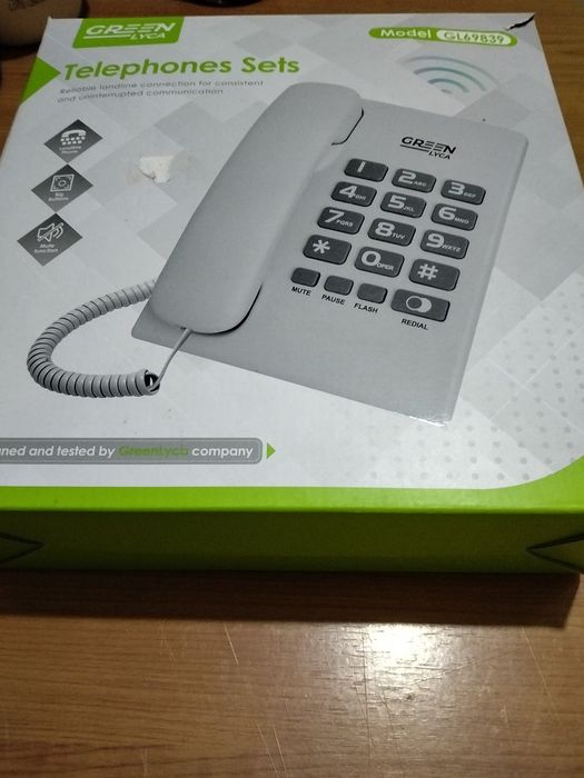 Telefone com fios novo
