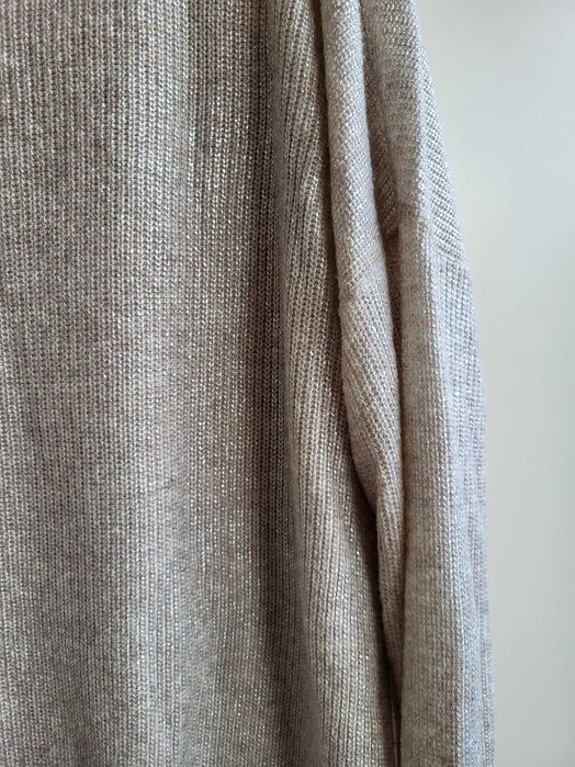 Blusa Beige com Brilho Dourado - lulu