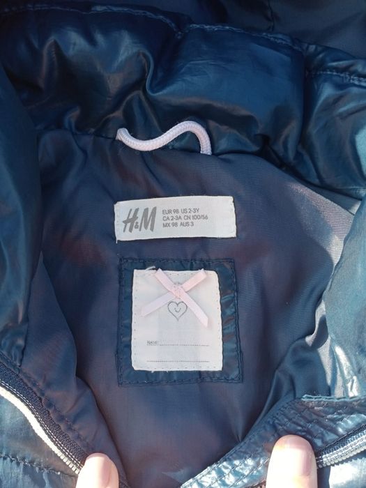 Kurtka H&M kurteczka pikowana 98