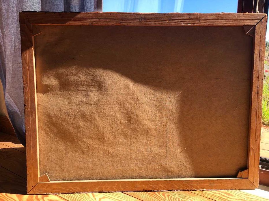 Pintura a Óleo Antiga Paisagista de Joszef Csillag, Artista Húngaro