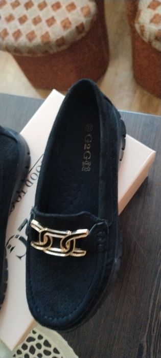 Buty mokasyny czarne