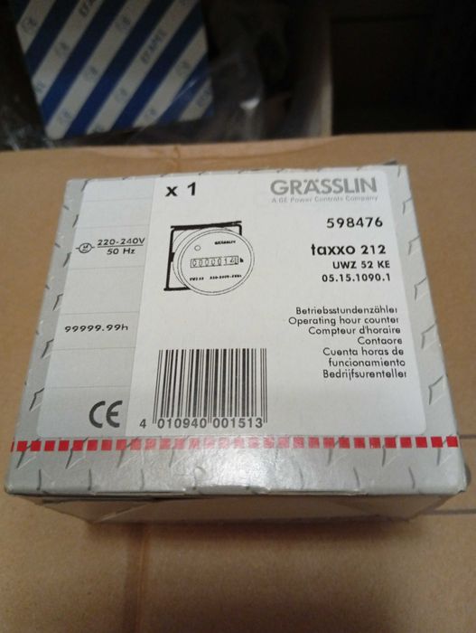 Horímetro analógico da marca Grässlin